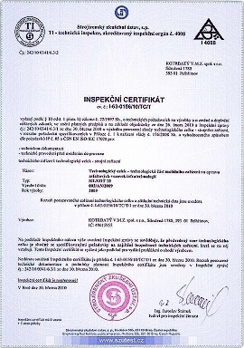 certifikát