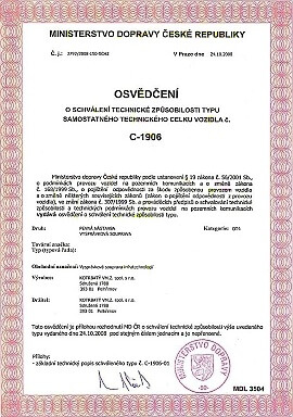 certifikát